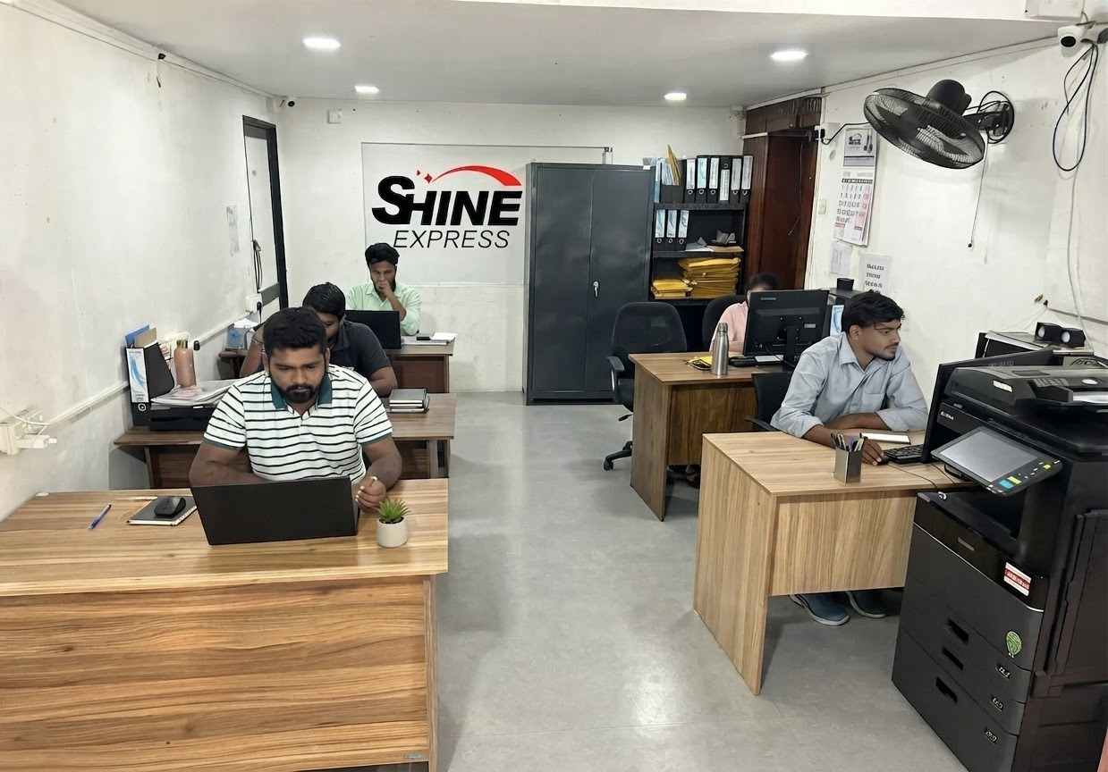 Shine Express operations team at work